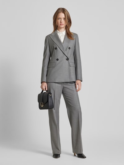 Max Mara Studio Blazer mit Pattentaschen Hellgrau 1