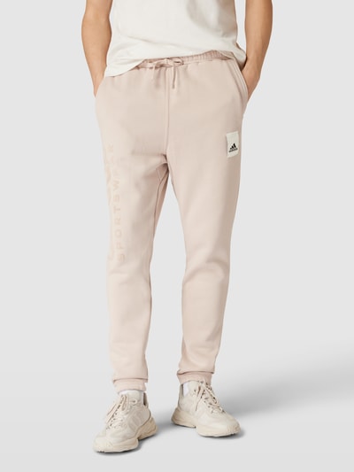 ADIDAS SPORTSWEAR Sweatpants met labeldetails, model 'M CAPS PT' Hazelnoot - 4