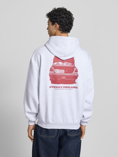 Karl Kani Oversized Fit Hoodie mit Logo-Stitching Hellgrau 5