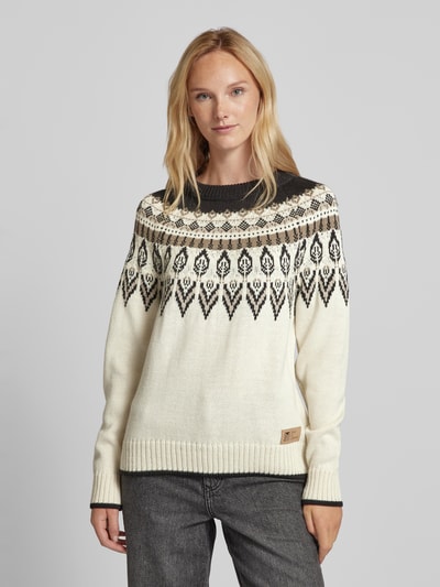 Dale of Norway Norwegerpullover mit Rundhalsausschnitt Modell 'SULA' Offwhite 4