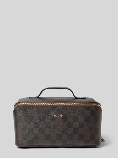JOOP! Kosmetiktasche mit Tragehenkel Modell 'cortina' Dunkelbraun 1