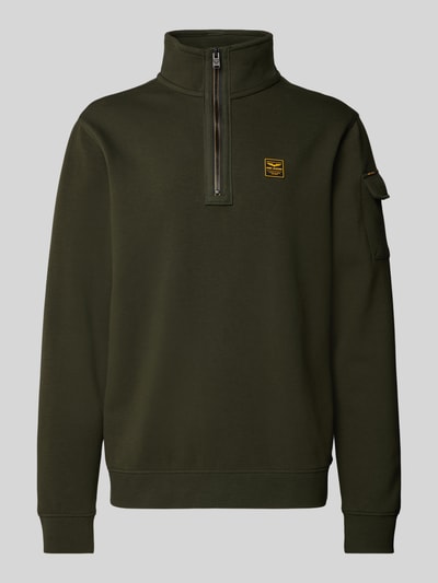 PME Legend Sweatshirt met opstaande kraag Olijfgroen - 2