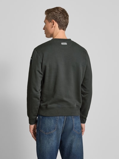 Blauer Usa Sweatshirt met labelprint, model 'Crosby' Grafiet - 5