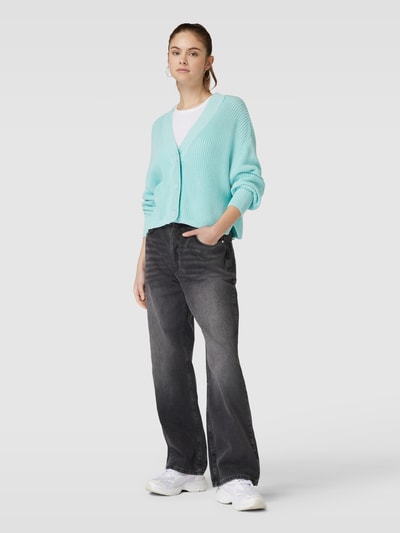 Tom Tailor Denim Cardigan mit tiefem V-Ausschnitt Mint 1