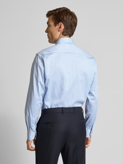 ETERNA Modern Fit Business-Hemd mit Knopfleiste Bleu 5