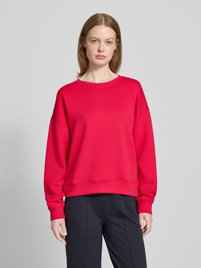MSCH Copenhagen Sweatshirt mit überschnittenen Schultern Modell 'Ima Q' Rot 4