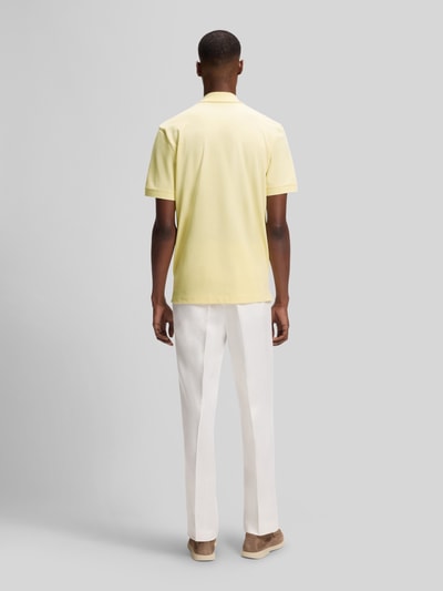 BOSS Regular Fit Poloshirt aus reiner Baumwolle Modell 'PALLAS' Hellgelb 5