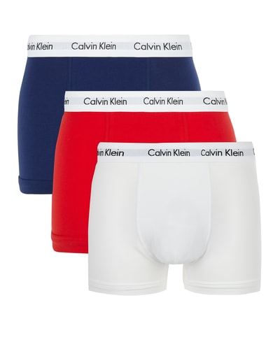 Calvin Klein Underwear Boxershort met logo in band in een set van 3 stuks Rood - 1