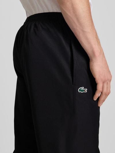 Lacoste Relaxed fit trainingsbroek met labelbadge Zwart - 3