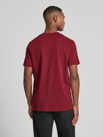 JOOP! Collection T-Shirt mit geripptem Rundhalsausschnitt Modell 'Priamo' Kirsche 5
