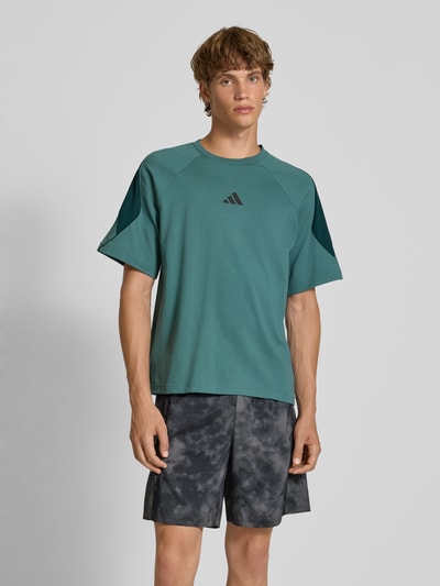 adidas Sportswear T-shirt met labelprint Lindegroen - 4