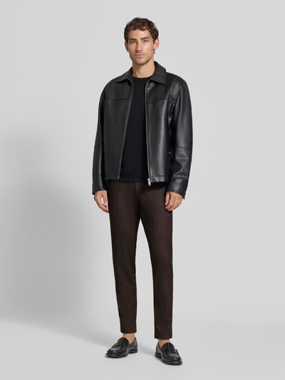 Brax Tapered Fit Jogpants mit Viskose-Anteil Modell 'Phil KBE' Mittelbraun 1