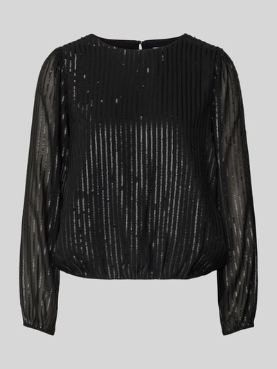 comma Blusenshirt mit Rundhalsausschnitt Black 2