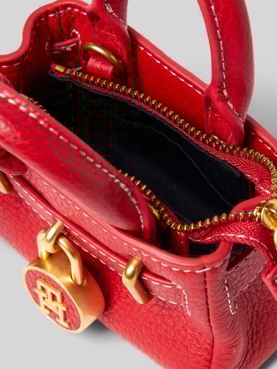 Tommy Hilfiger Miniatuurtas in een set met sleutelhanger van echt leer Rood - 3