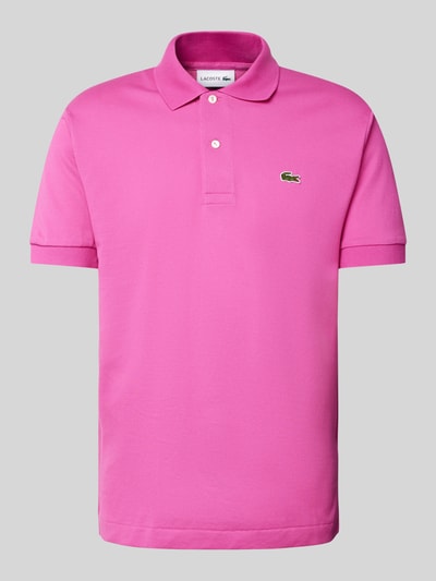 Lacoste Classic Fit Poloshirt mit Baumwollanteil Pink 2