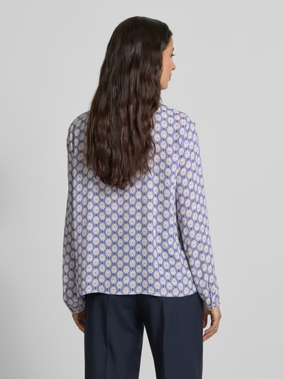 Marc Cain Regular fit blouse met all-over motiefprint Lavendel - 5
