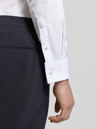 ETERNA Koszula biznesowa o kroju slim fit z diagonalu Biały 3