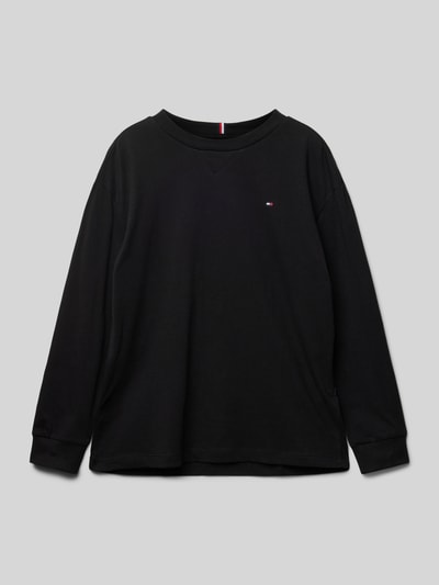 Tommy Hilfiger Teens Longsleeve mit Label-Stitching Black 1