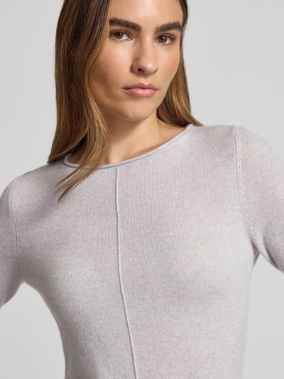 Christian Berg Woman Gebreide pullover van puur kasjmier Middengrijs gemêleerd - 3