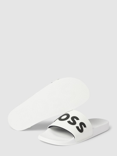 BOSS Slides mit Label-Print Modell 'Kirk' Weiss 4