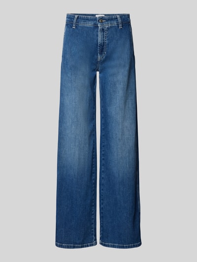 Cambio Wide leg jeans met steekzakken, model 'ALEK' Blauw - 2