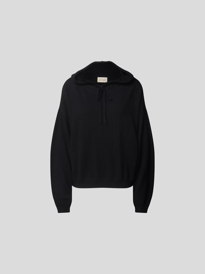 LouLou Studio Hoodie in Strick-Optik    Schwarz 2