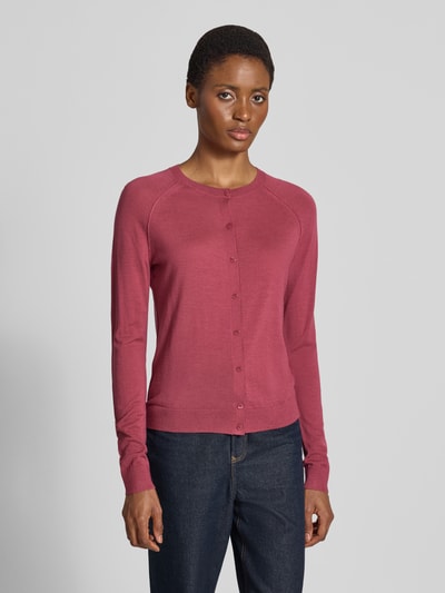 BOSS Regular Fit Strickjacke aus reiner Schurwolle Modell 'Fonami' ' Altrosa 4