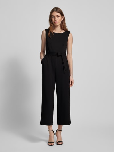 Jake*s Collection Jumpsuit met tailleriem Zwart - 4