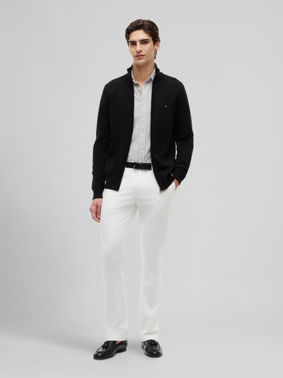 Tommy Hilfiger Regular Fit Strickjacke aus reiner Baumwolle Black 1