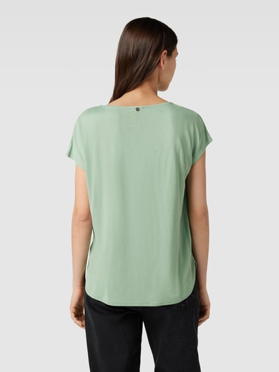 Tom Tailor T-shirt met deelnaden Lindegroen - 5