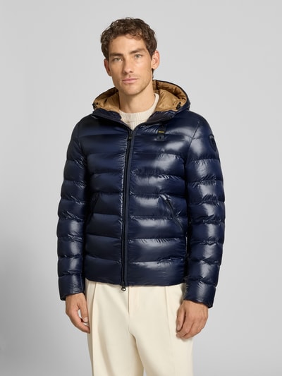 Blauer USA Steppjacke mit Zweiwege-Reißverschluss Modell 'ADAMS' Marine 4