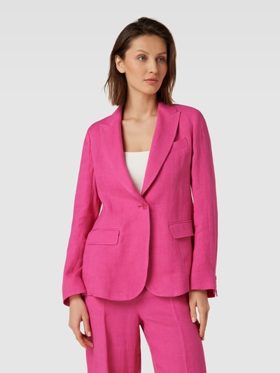 Weekend Max Mara Blazer mit Pattentaschen Modell 'NALUT' Fuchsia 4