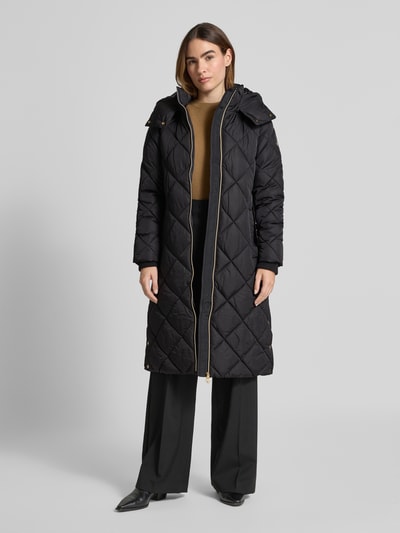 s.Oliver BLACK LABEL Regular Fit Steppmantel mit Zweiwege-Reißverschluss Black 1