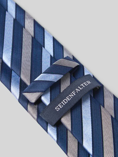 Prince Bowtie Zijden stropdas met statementpatch (7 cm) Marineblauw - 3