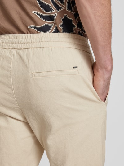 Only & Sons Korte stoffen broek van linnenmix, model 'LINUS' Kit - 3