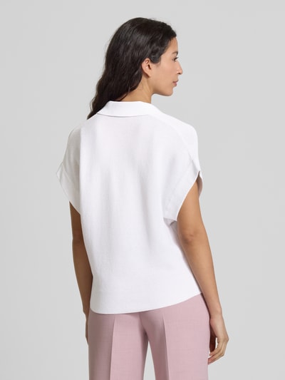 Luisa Cerano Gebreid shirt met halflange mouw Wit - 5
