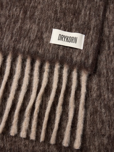 DRYKORN Schal aus Alpaka-Mix mit Fransen Modell 'BEAUT' Schoko 2
