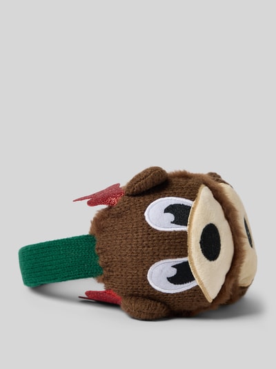 CAPELLI NEW YORK Nauszniki z motywem świątecznym model ‘Reindeer’ Ciemnoniebieski 3