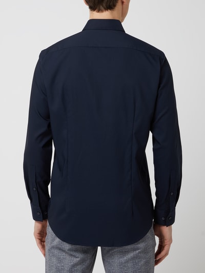 Jake*s Regular fit zakelijk overhemd met stretch  Marineblauw - 5