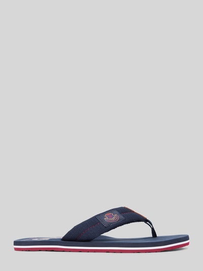 Produktfoto, Zehentrenner mit Wappen Detail von Tommy Hilfiger in Two-Tone-Optik mit Wappen Logo Details für Herren, glatte Textur