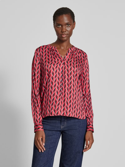 Smith and Soul Overhemdblouse met V-hals, model 'Vince' Felroze - 4