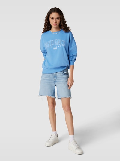 Only Sweatshirt met ronde hals, model 'CALLIE' Lichtblauw - 1