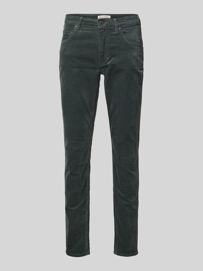 Marc O'Polo Slim Fit Samthose aus Baumwoll-Viskose-Stretch Model 'LULEA' Smaragd 2