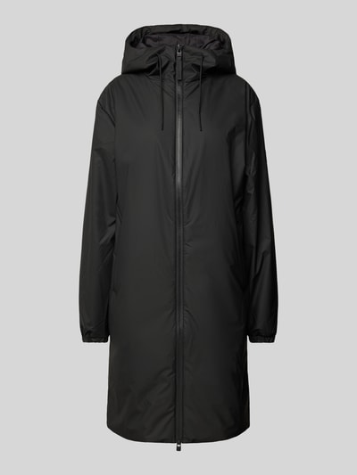 RAINS Parka mit Zweiwege-Reißverschluss Modell 'Lohja' Black 1