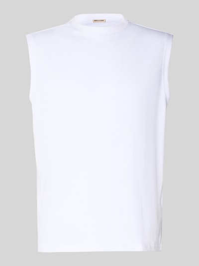 Produktfoto, Regular Fit Shirt aus Baumwoll-Mix Modell 'CASPIAN AIRFLEX BOXY' von Only & Sons, Optik: Unifarben, Jersey-Struktur, Weiß