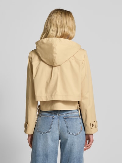 Bash Jacke mit asymmetrischer Knopfleiste Modell 'TRENCH THYM' Beige 5