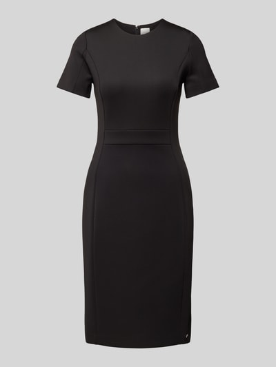 Calvin Klein Womenswear Knielanges Kleid mit Label-Detail Modell 'NEOPRENE' Black 2