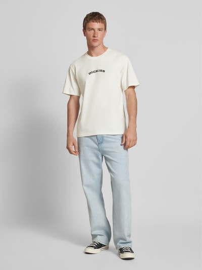 Dickies T-shirt met labelprint Offwhite - 1