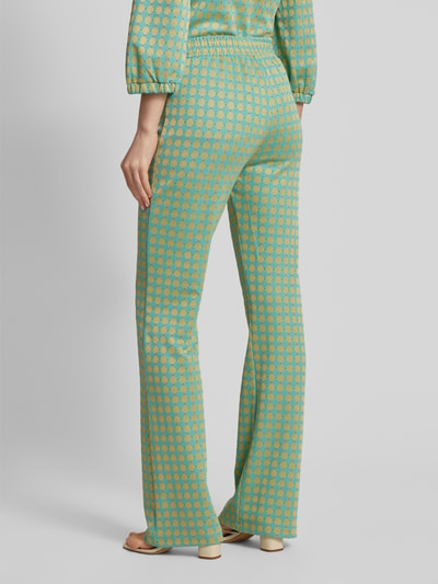 Be Pure Dutch Broek van viscosemix met effectgaren Mintgroen - 5