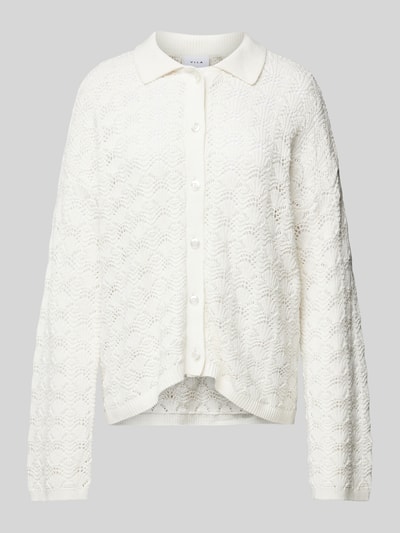 Vila Strickjacke mit Knopfleiste Modell 'SCHAMILLA' Offwhite 2